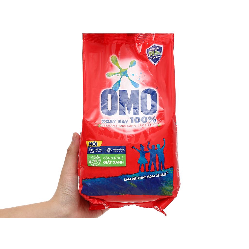 Bột giặt omo siêu sạch hệ bọt thông minh Gói 360gr - 800gr