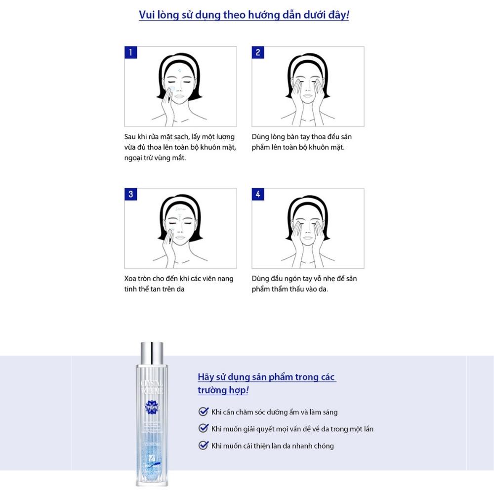 Tinh Chất Dưỡng Trắng Kim Cương Xanh Crystal Volume Activator Hàn Quốc