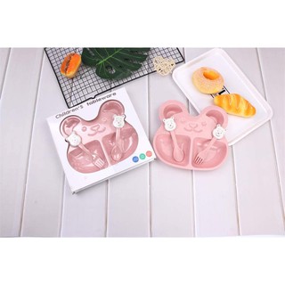 Bát ăn dặm kèm thìa dĩa Children's Tableware