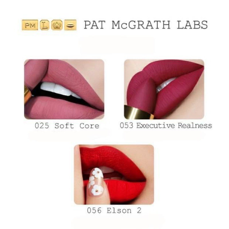 SET 3 SON LÌ PAT MCGRATH MINI GILTY PLEASURES LIP TRIO - Phiên Bản limited