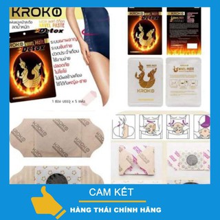 Miếng Dán Tan Mỡ Bụng Thải Độc Kroko Thái Lan