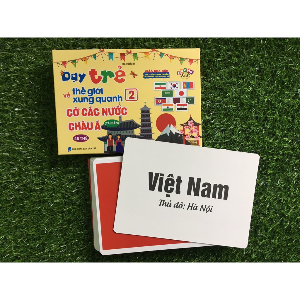 Flashcard Dạy trẻ về thế giới xung quanh - Cờ quốc kỳ các nước Tập 2 + 3