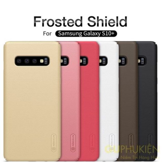 Ốp lưng Nillkin sần cho Galaxy S10+/ S10 plus chính hãng