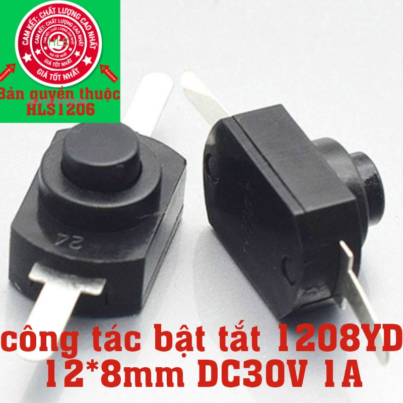 Công tắc tắt bật 1208YD 12*8mm 30V 1A