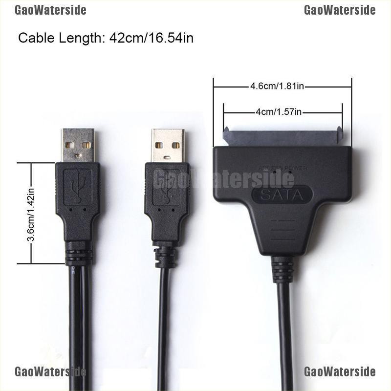 Cáp Chuyển Đổi Usb 2.0 Sang Sata Serial Ata Cho Ổ Cứng 2.5 Hdd Ssd Laptop