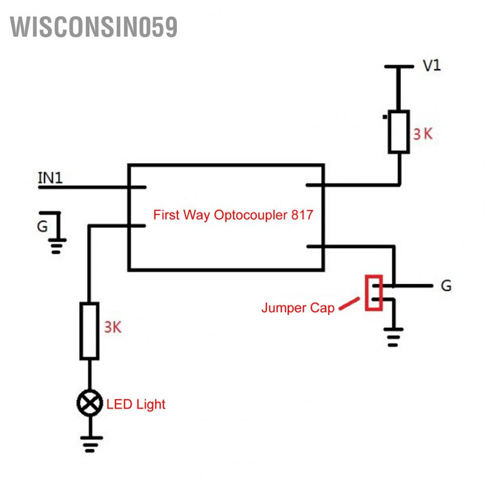 Wisconsin059 Mô-đun cách ly quang học 2 kênh Bo mạch chuyển đổi đầu ra trình điều khiển Optocoupler quang điện
