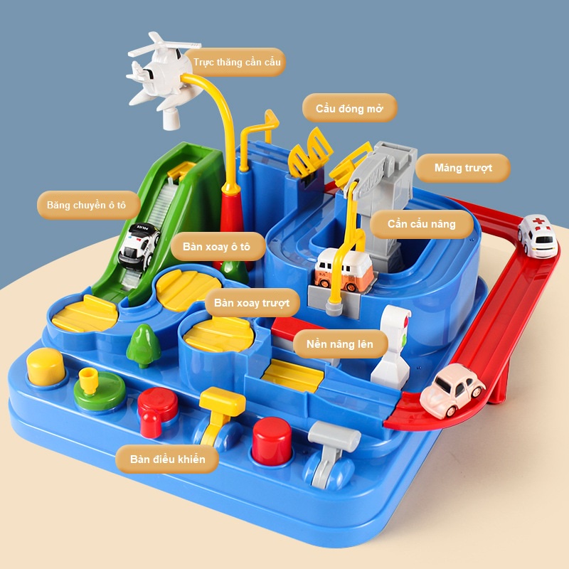 [HOT HOT] Mô Hình Đường Đua, điều khiển ô tô vượt qua chướng ngại vật Siêu Hấp Dẫn cho bé