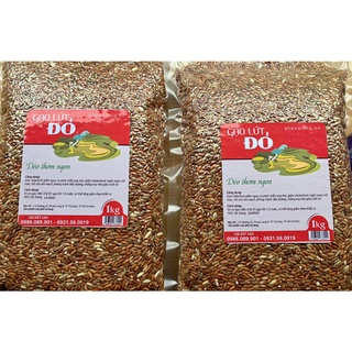 Combo 5kg gạo lứt đỏ dẻo điện biên bao dẻo, ngon, hút chân không túi 1kg