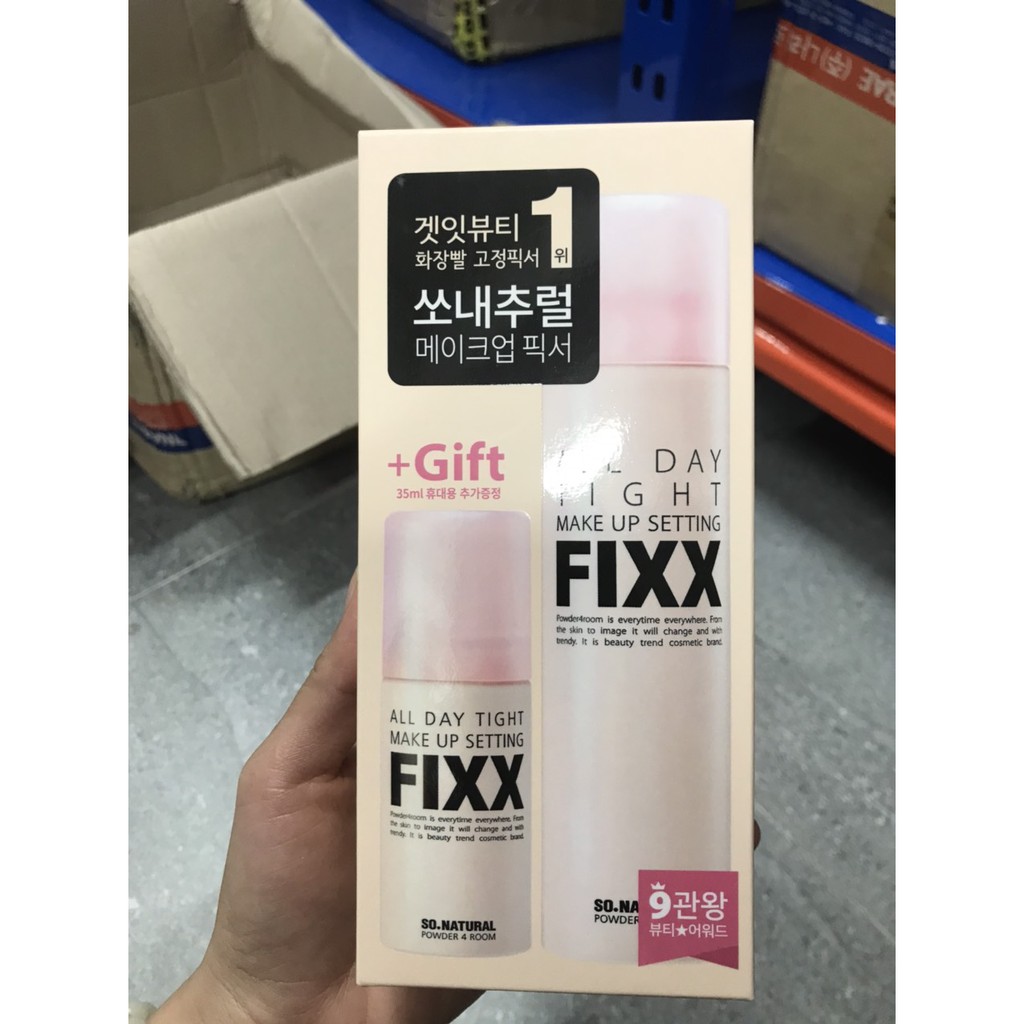 Xịt Khóa Nền Trang Điểm All Day Tight Make Up Setting Fixx Giữ Lớp Trang Điểm Lâu Trôi Nhập Khẩu Chính Hãng Hàn Quốc | BigBuy360 - bigbuy360.vn