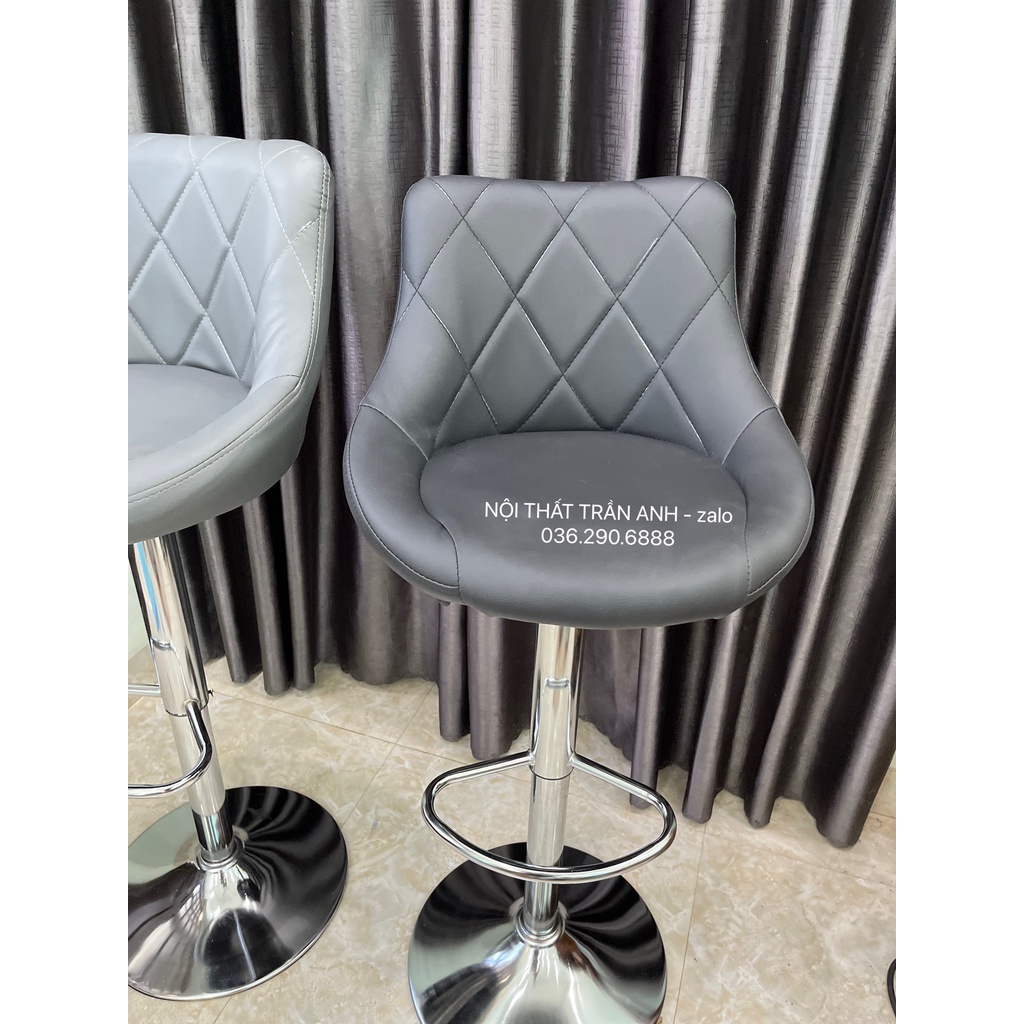 Ghế quầy bar makeup nhập khẩu lưng trám LOZEN bọc da cao cấp