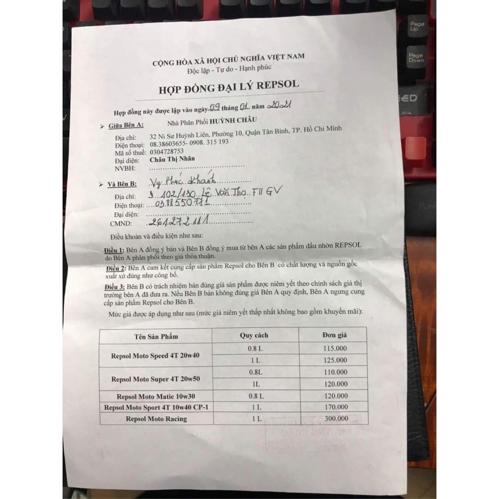 Nhớt Láp - Nhớt hộp số Repsol Gear Oil 80W-90 Dùng Cho Xe Máy Tay Ga Chính Hãng