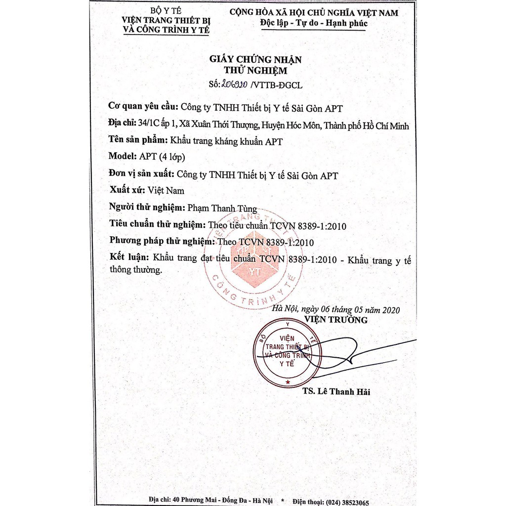 Khẩu Trang Y TẾ APT 4 lớp Hộp 50 cái  Xanh Dương