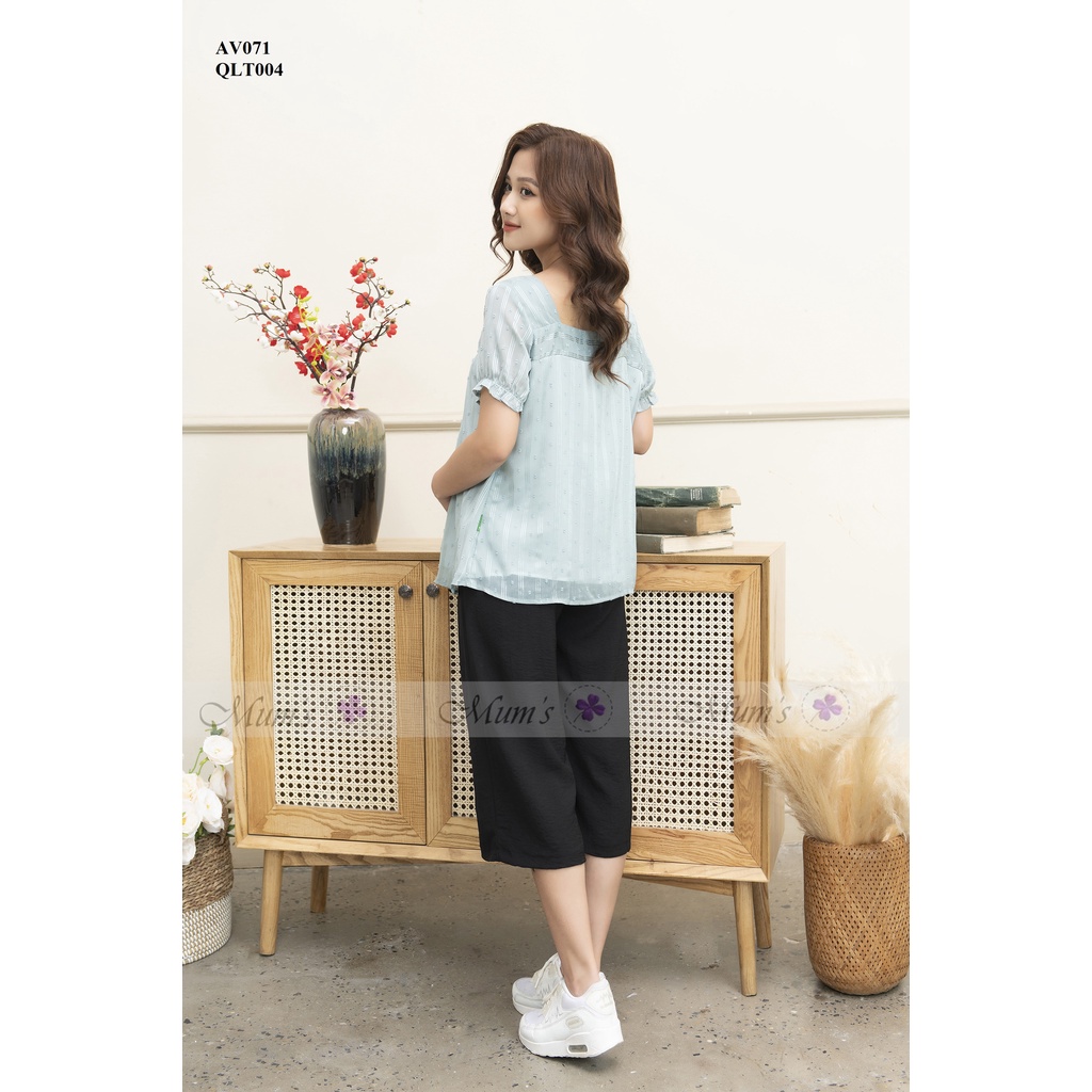 Quần bầu  FREESHIP  quần lửng chất đũi mềm sz M-L-XL