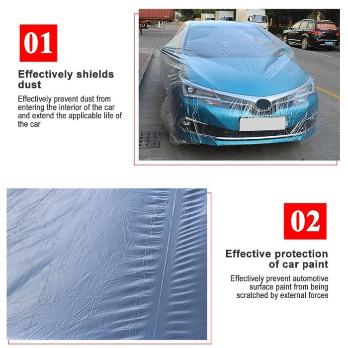 Găng tay nhựa PE dày trong suốt chống thấm nước cho xe hơi Honda City