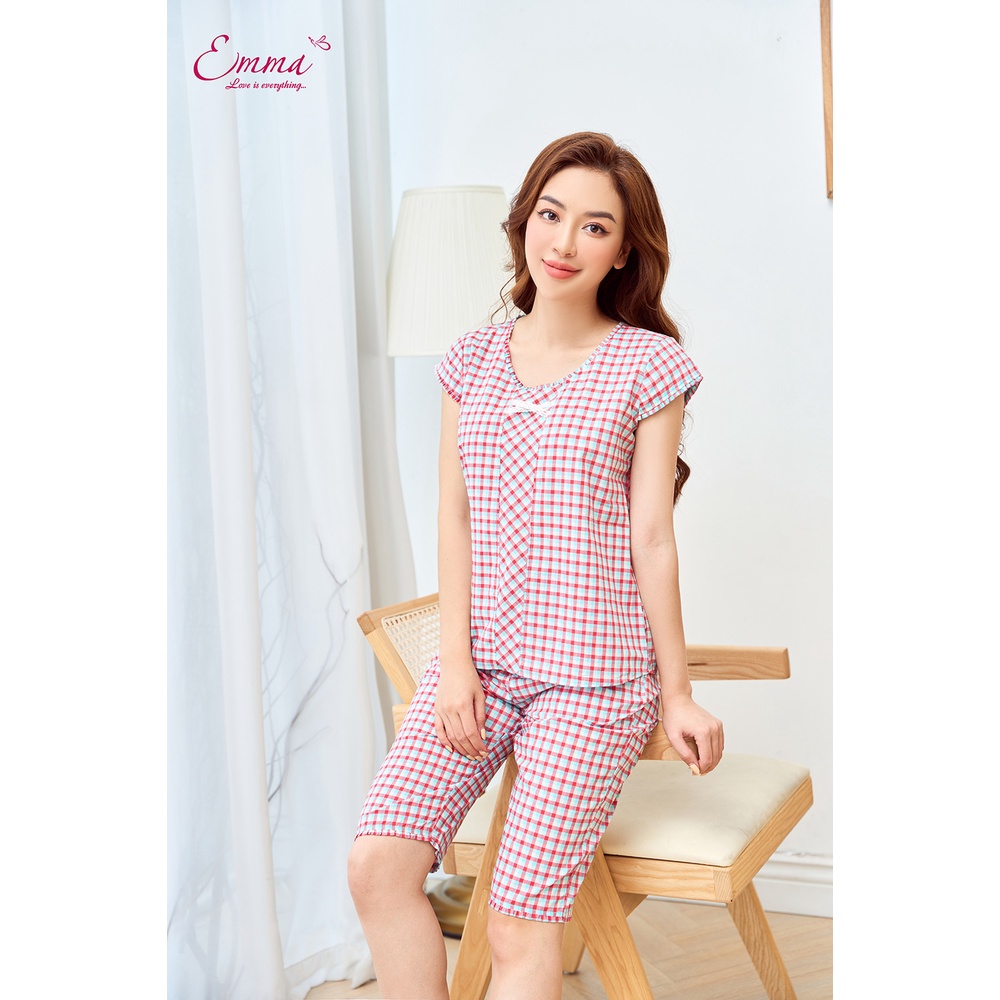 Đồ Bộ Mặc Nhà Emma Kate Thô, Ngắn Tay EHLK.22.51.10