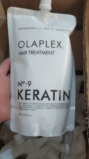 Hấp Olaplex Keratin No9.
Dòng hấp chuyên sâu cho tóc hư tổn