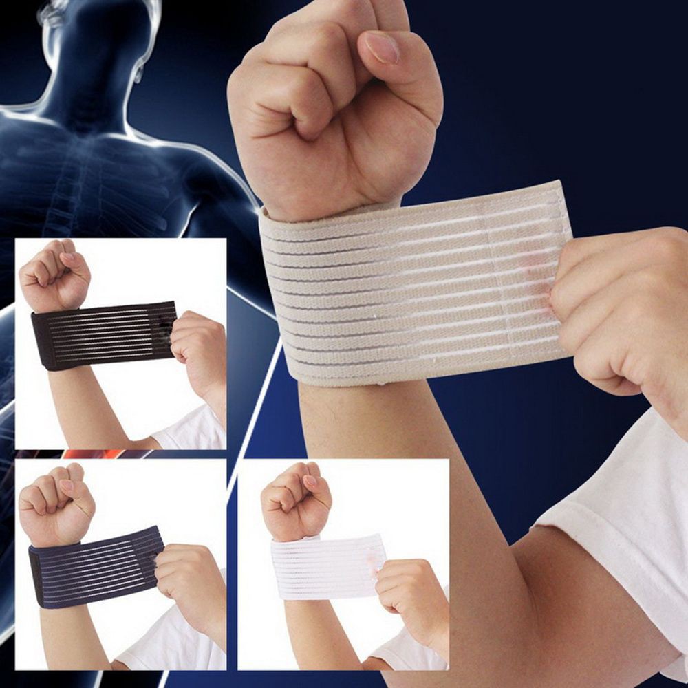 LETTER🌟 Fashion Elastic Strap Safe Hand Wrap 15inch Bandage Braces Accessory Support Gym Men Protective Wristband/Multicolor