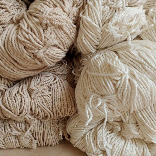 1kg Dây thừng se macrame màu kem 100% cottton 3 xoắn hàng đẹp loại 1