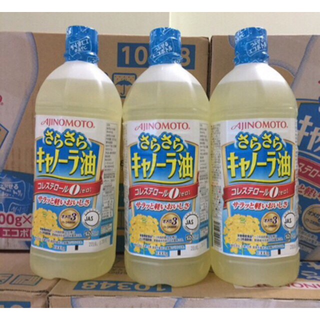 Dầu Ăn Hạt Cải, Hoa Cải Ajinomoto Nhật Bản 1000g
