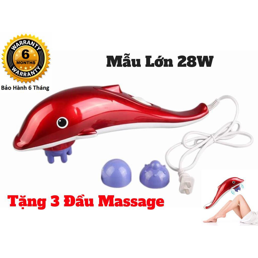 Máy Massage Cầm Tay Cá Heo - Massage bụng, cơ, lưng giúp giảm đau nhanh chóng