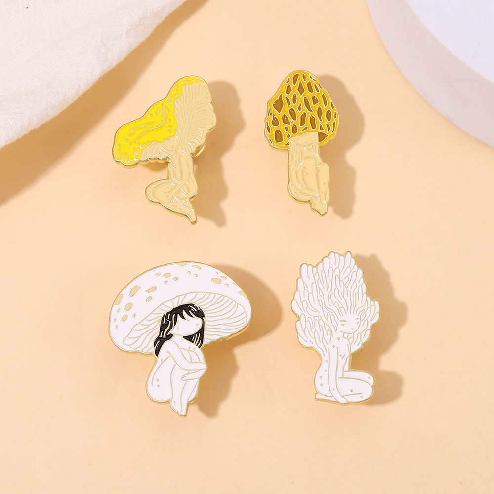 Ghim cài áo MISS ZOE hình cây nấm hoạt hình ngộ nghĩnh dễ thương