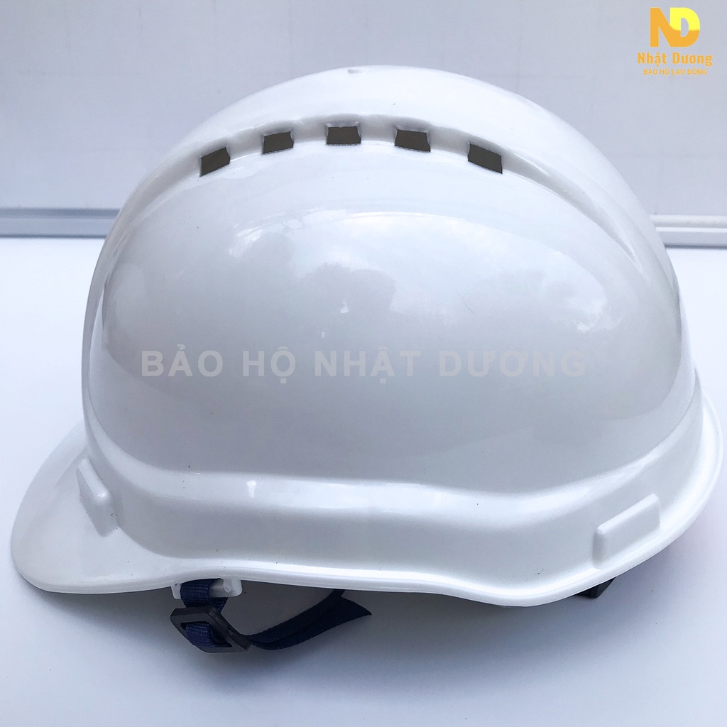 Mũ bảo hộ lao động có lỗ thông hơi thoát khí 011 khóa vặn, Nón lao động bảo vệ đầu cho công nhân kỹ thuật