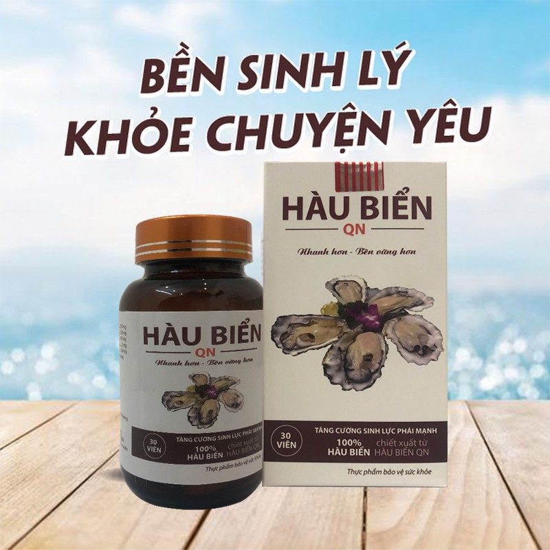 Tinh Chất Hàu Biển QN Tăng Cường Sinh Lý Nam Giới, Cải Thiện Yếu Sinh Lý, Xuất Tinh Sớm (Hộp 30 viên)