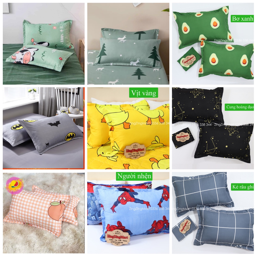 Ruột Gối Nằm Bông Hạt Cao Cấp Kích Thước 45x65cm Có Bán Kèm Vỏ