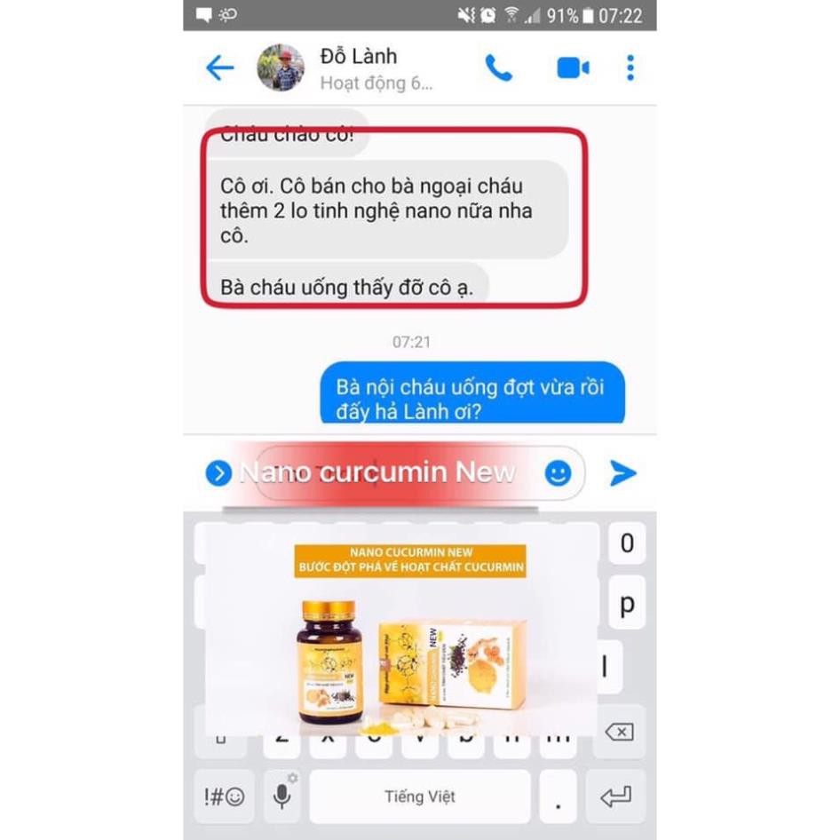 Nano curcumin new (Tinh chất nghệ nano) - Viện Hàn lâm KHCNVN