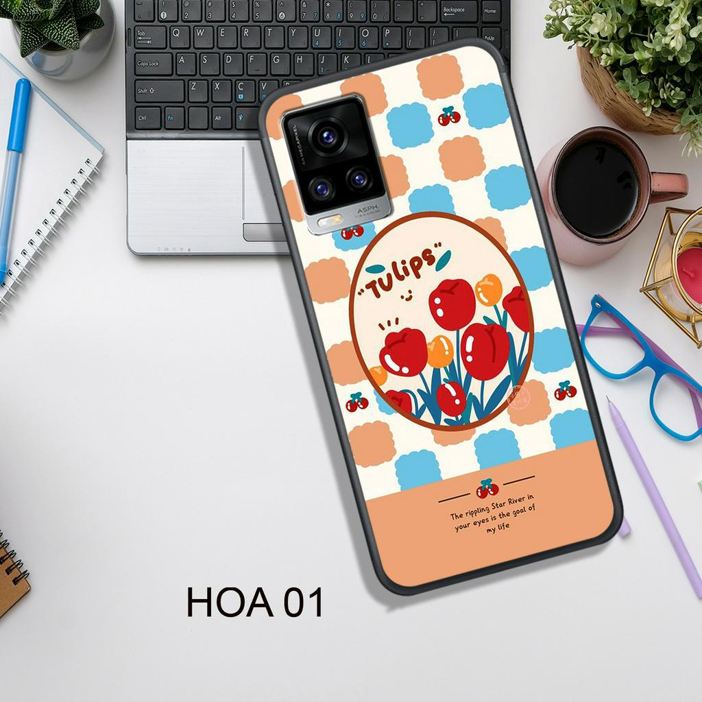 Ốp Lưng  VIVO Y15S - Y21 - Y21S - Y33S , In Hình HOA, Màu Sắc Bắt Mắt.