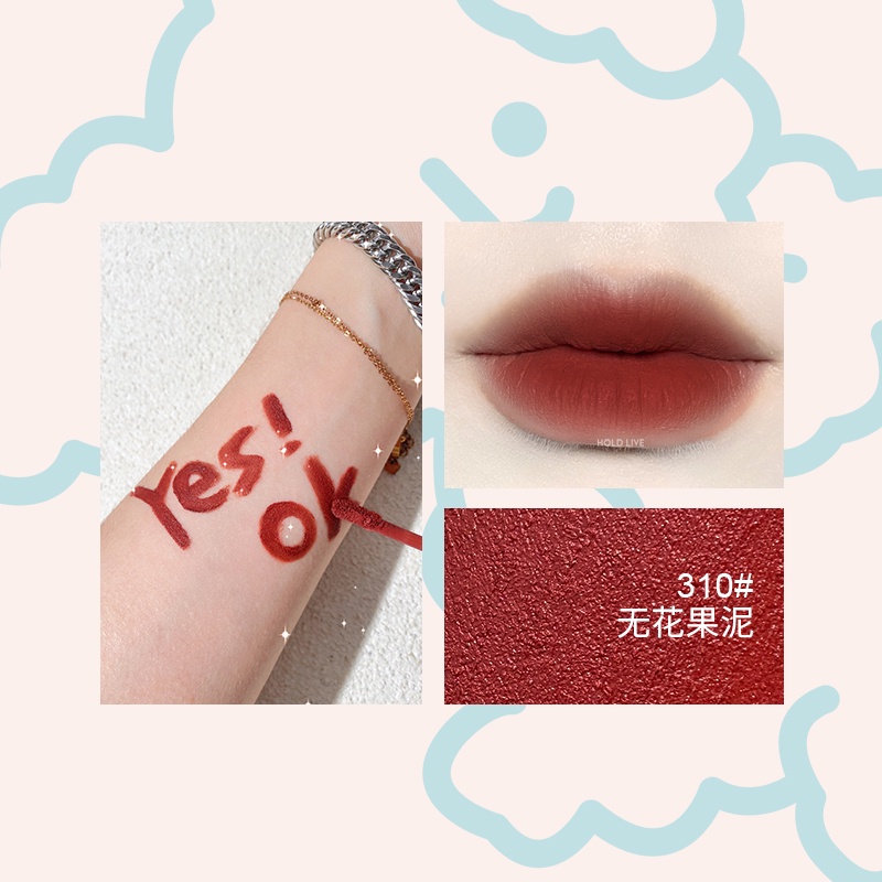 (2022 màu mới)Son kem bùn HOLD LIVE cún bông xanh mềm mướt mịn lì Little Ice Stick Lip Mud lâu trôi hot trend HL485