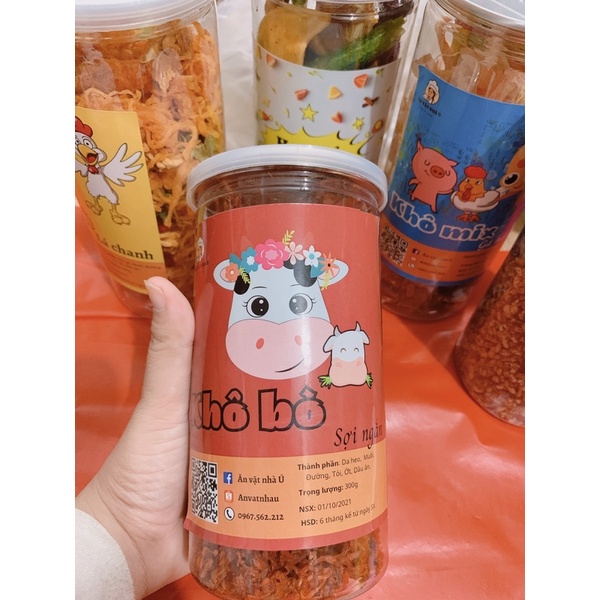 [SIÊU NGON] Khô bò lá chanh 300g