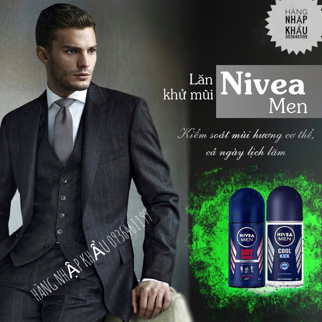 Lăn nách Khử Mùi Nivea nam 25ml THÁI LAN