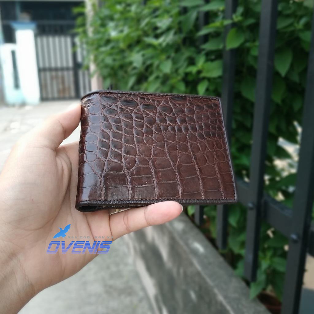 Ví Cá Sấu 2 Mặt. Da Bụng Cá Sấu Siêu Mềm và Bền