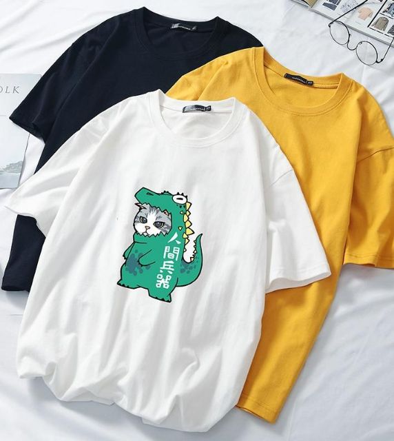 Áo phông mèo mặc áo cá sấu HARI0320