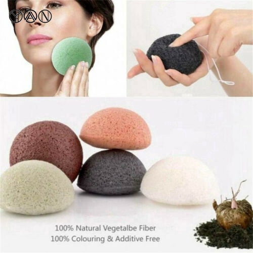 Mút Rửa Mặt Konjac Hình Bán Cầu Dùng Để Làm Đẹp