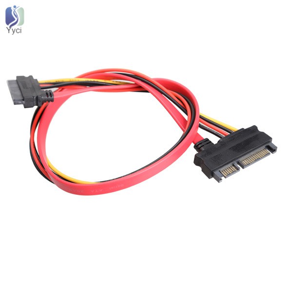 Dây Cáp Chuyển Đổi 22 Pin Male Sang Female 7+15 Pin Sata Female 30cm