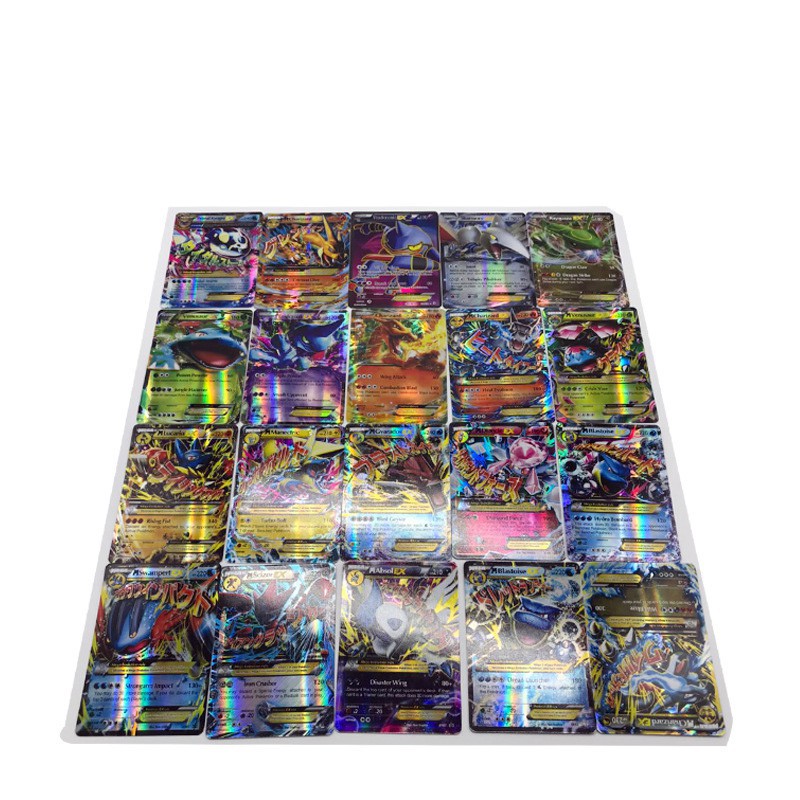 Bộ thẻ bài chơi game Pokemon RARE 80EX+20GX TCG