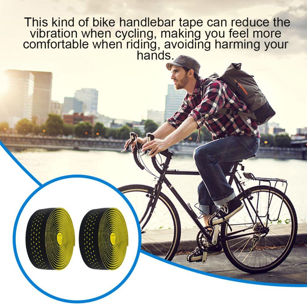 1 Cặp Băng Quấn Tay Lái Xe Đạp VANES1 Bằng EVA PU Chống Rung Nhiều Màu Chống Trượt