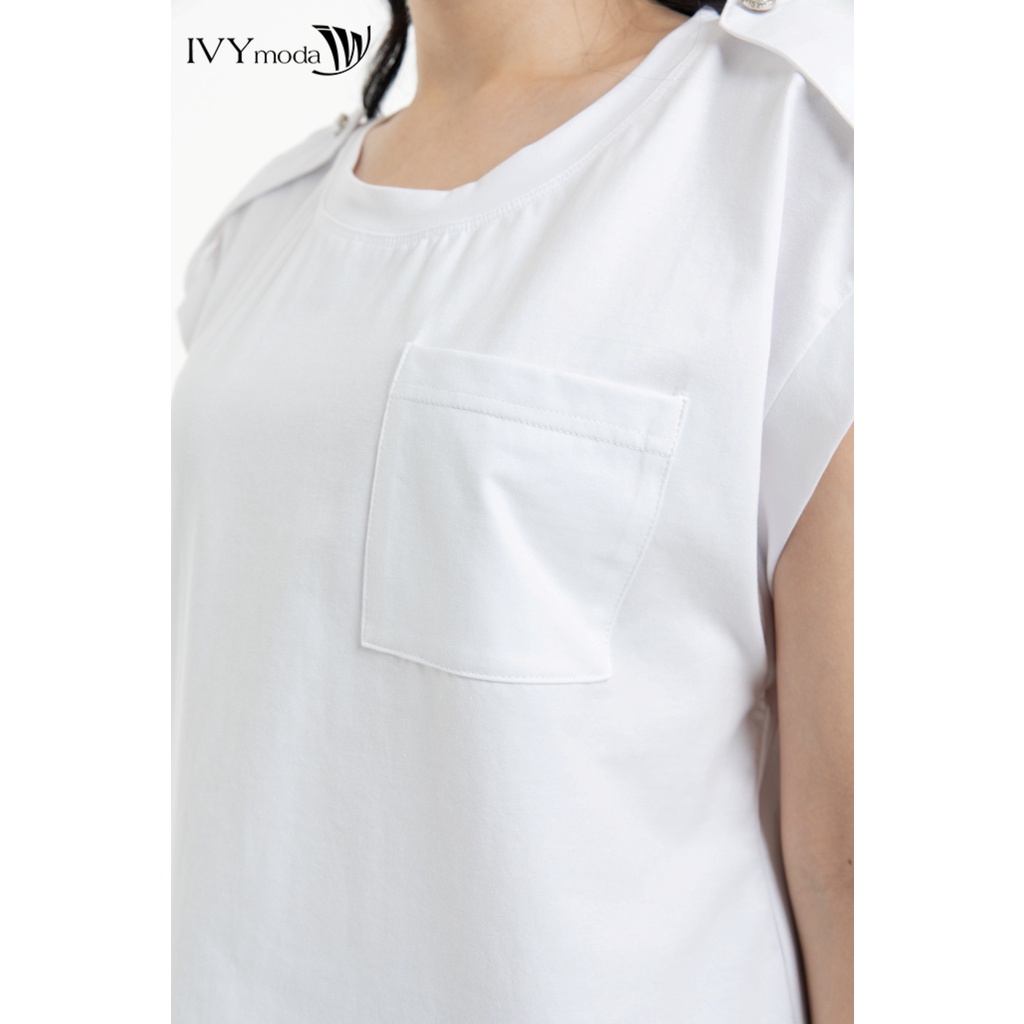 Áo thun nữ vai chờm IVY moda MS 57M7775
