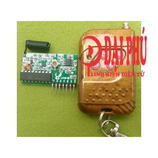 Bộ module thu + remote phát rf học mã l4, m4, t4 tần số 315mhz có ăngten