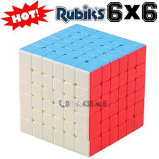 Đồ chơi rubik 6x6 không viền có sách siêu trơn hàng trong hộp dành cho bé trai và gái