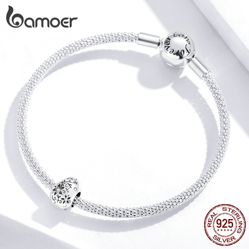 Hạt Charm Bamoer Bằng Bạc 925 Trang Trí Vòng Đeo Tay Phong Cách Cổ Điển