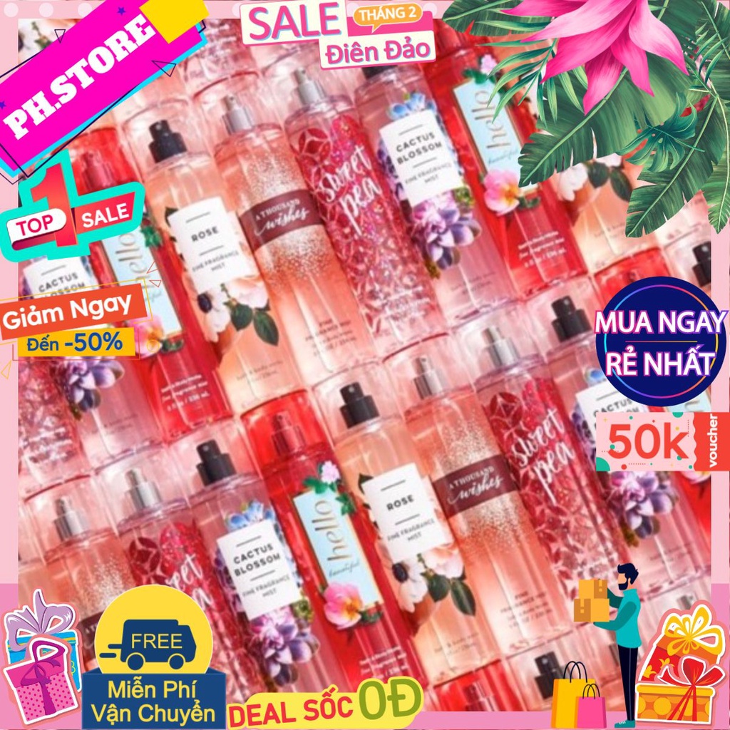 ✅ Xịt Thơm Body Mist Bath & Body Works Đủ Mùi (10ml) #CHUYÊNNƯỚCHOASHOP#
