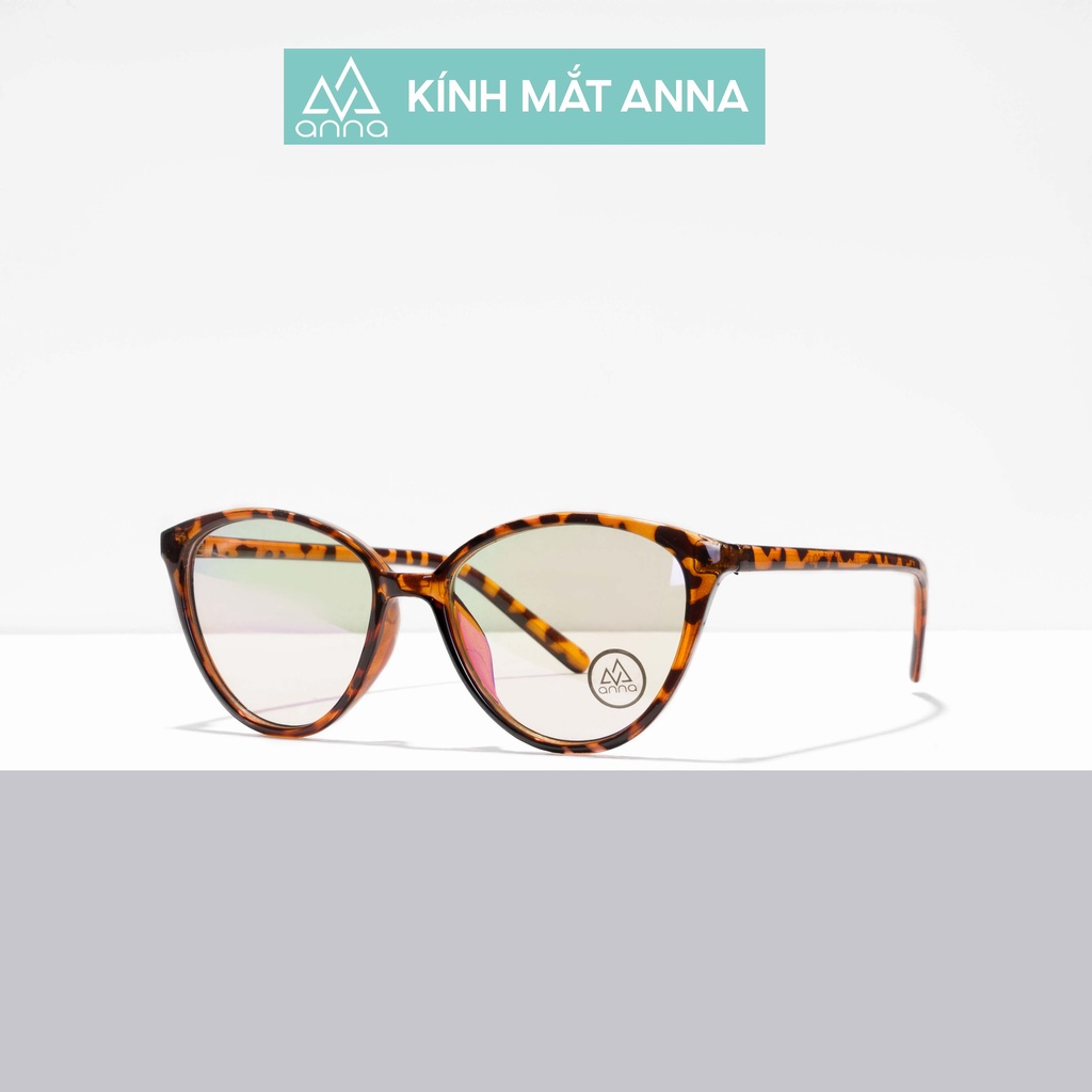 Gọng kính mắt thời trang nữ ANNA dáng mắt mèo chất liệu nhựa cao cấp - 120HQ002