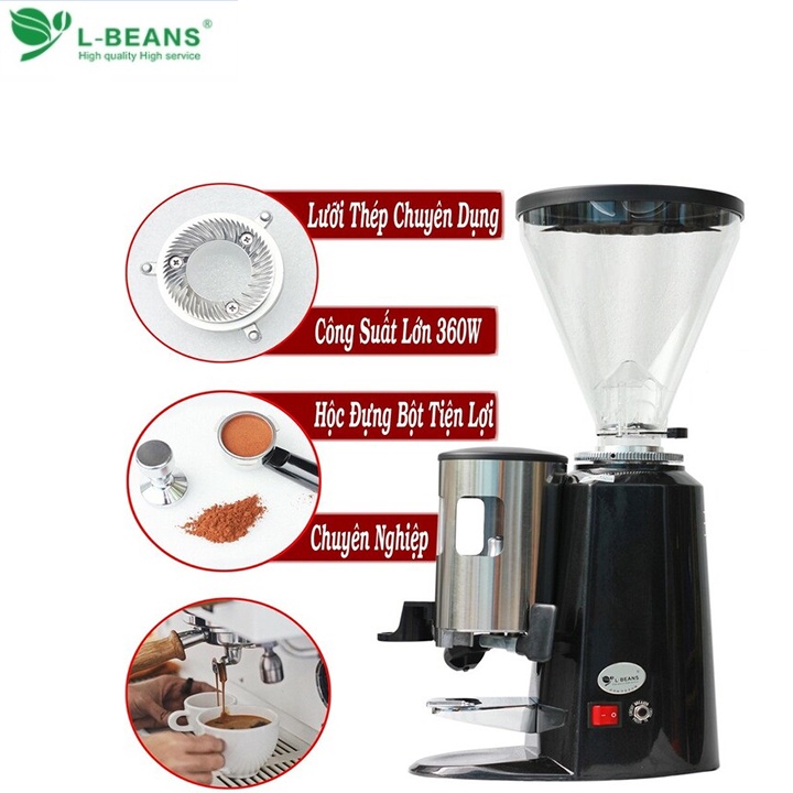 Máy xay cà phê chuyên nghiệp SD-900N, 360W.  Thương hiệu cao cấp L-Beans [CHÍNH HÃNG - BẢO HÀNH 1 NĂM]