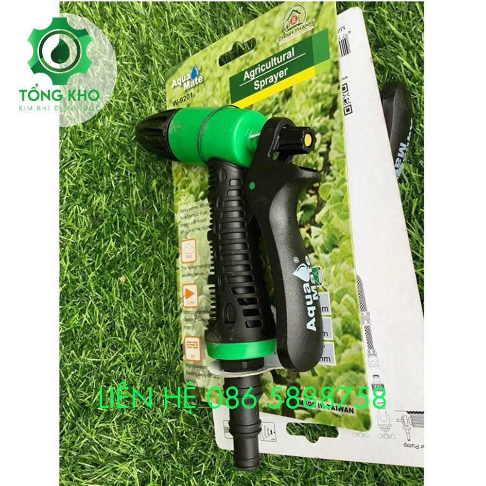 Đầu vòi xịt phun tưới nước đa năng - Tổng kho kim khí điện nước 9201