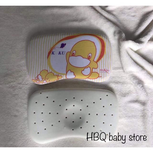 Gối Cao Su Chống Nhạt Thoáng Khí KUKU Cho Bé