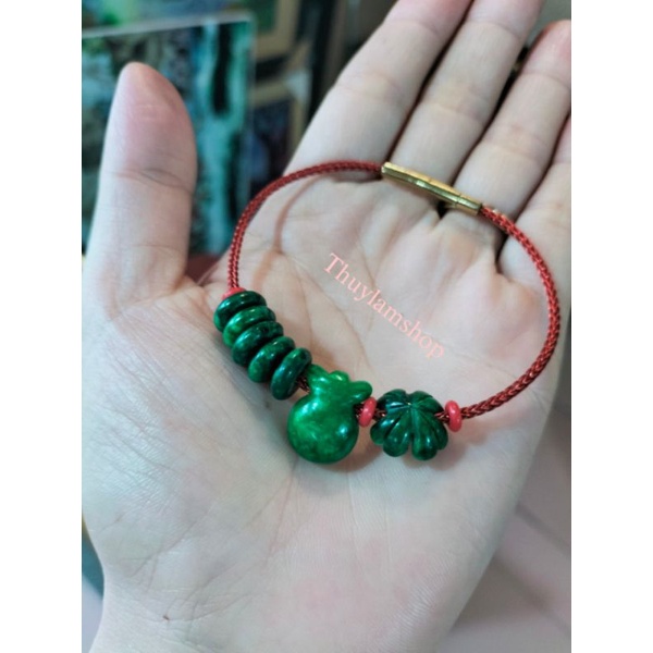 Vòng tay nam nữ tam tài lộc mic đồng ngũ điếu, túi tiên và mặt 4 lá may mắn