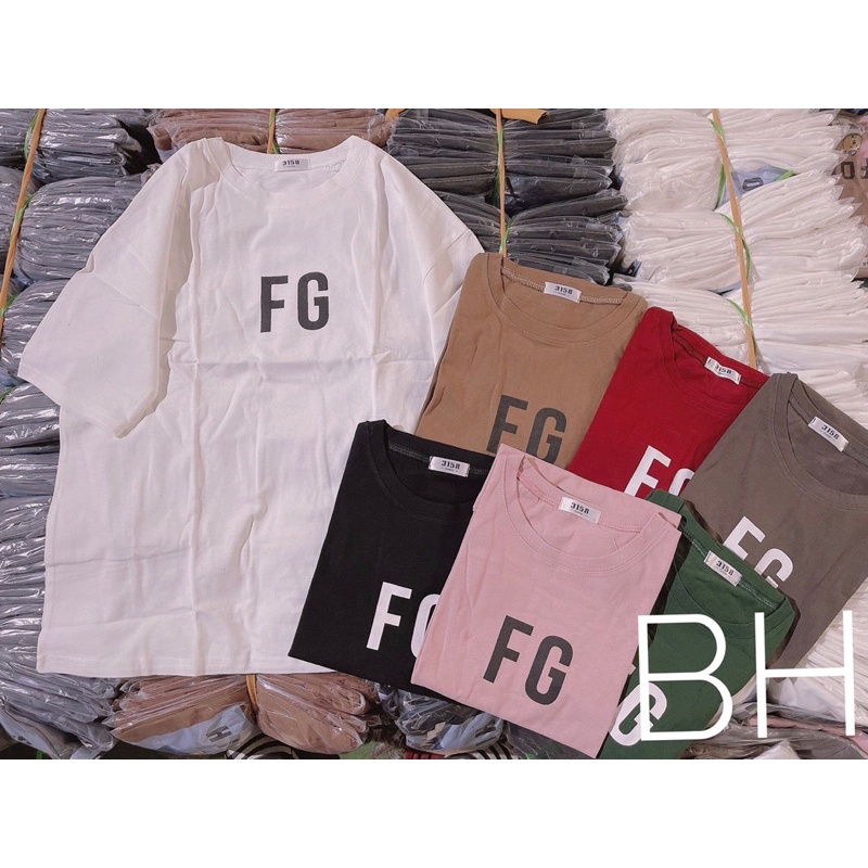 [Giá Huỷ Diệt] Áo cotton tay lỡ dáng rộng unisex FG